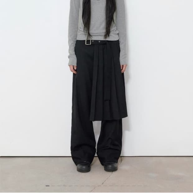 보헤미안서울 SOFT COWL HOOD T, MELANGE GRAY