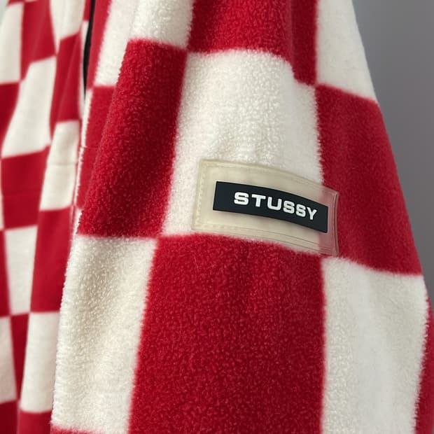 스튜시 하프집업 플리스