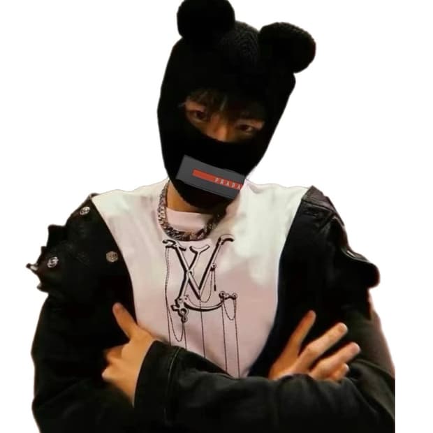 (레어) Josewong 19ss 프라다 로고 커스텀 비니