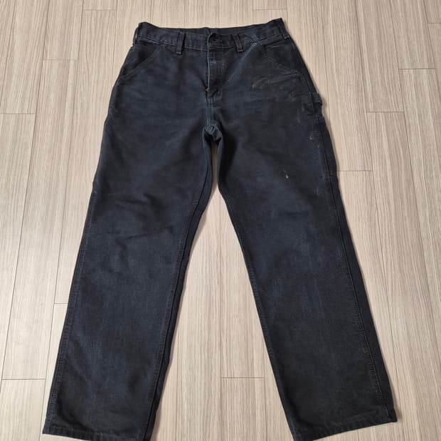 빈티지 칼하트 싱글니 팬츠 블랙 b11 (32x30)