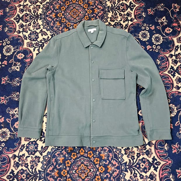 코스(COS) 코튼 트윌 미니널 카라넥 자켓 M size