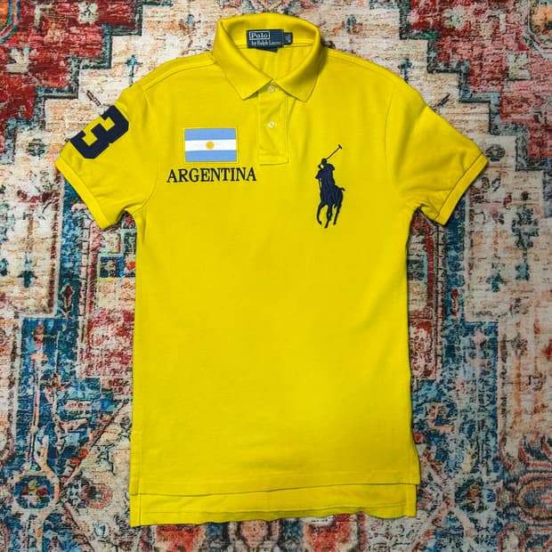 [XS] 폴로 랄프로렌 빅포니 아르헨티나 로고 카라 반팔