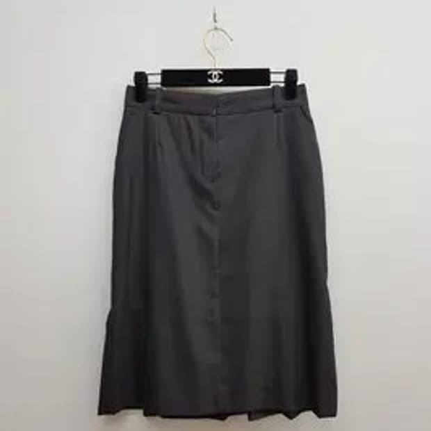 루이비통  울 블렌드 프릴 스커트 38사이즈