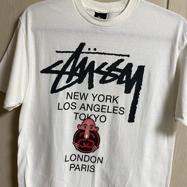 Eric elms x Stussy Kilroy 빈티지 스투시 월드투어 티