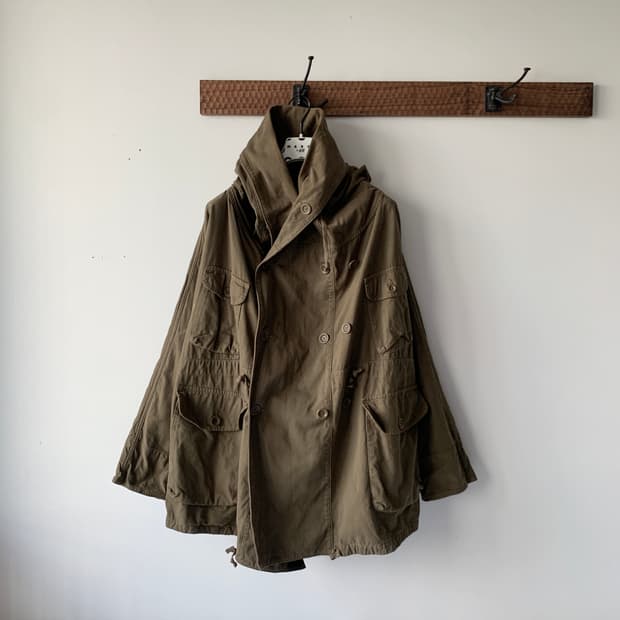 22aw 카츠라기 브러시드 링코트 