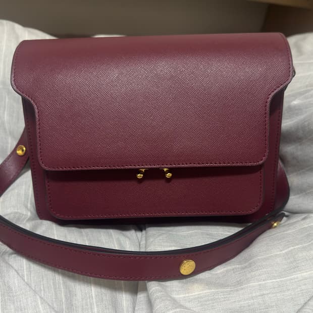 마르니 트렁크백 사피아노 m 와인