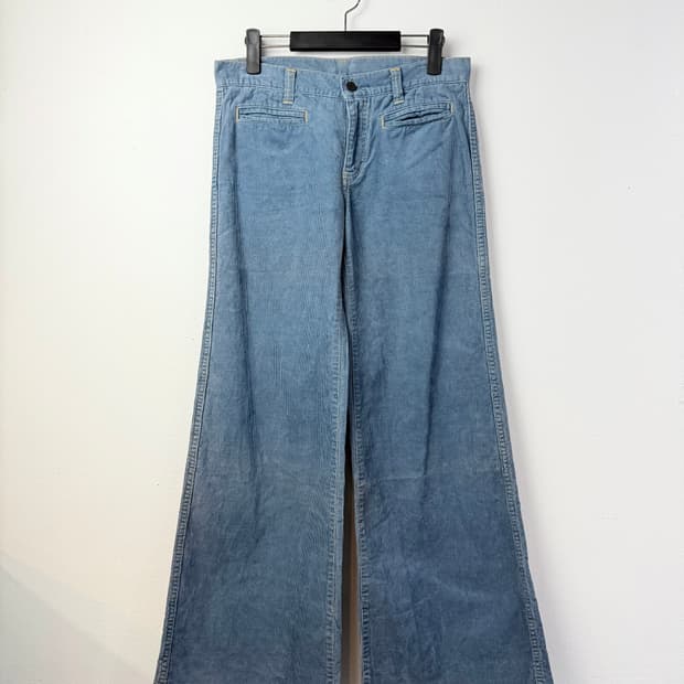 90s 히스테릭 글래머 워시드 코듀로이 벨보텀 팬츠