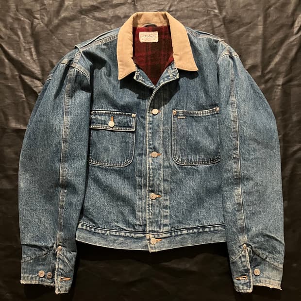 🇺🇸 80s 폴로 랄프로렌 덩가리 데님 자켓 전기형 rrl