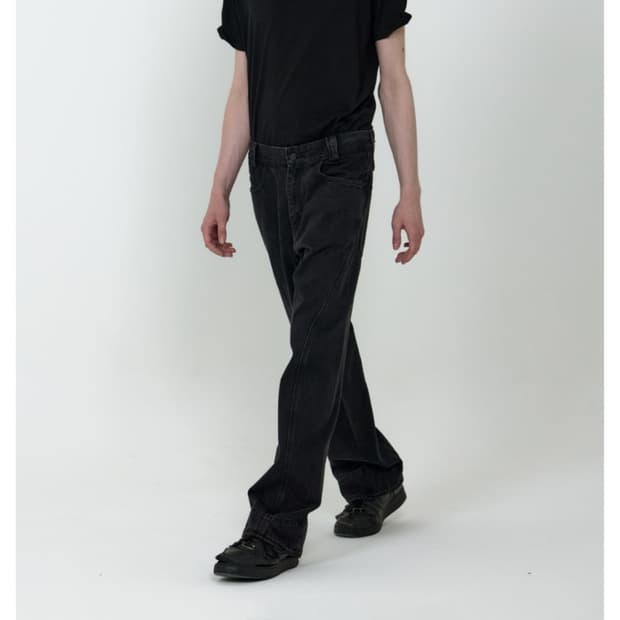 플라스틱프로덕트 mpa drift denim pants L사이즈