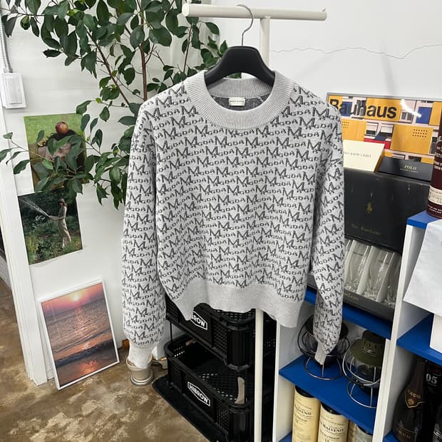 마그다 부트팀 모노그램 울니트 75