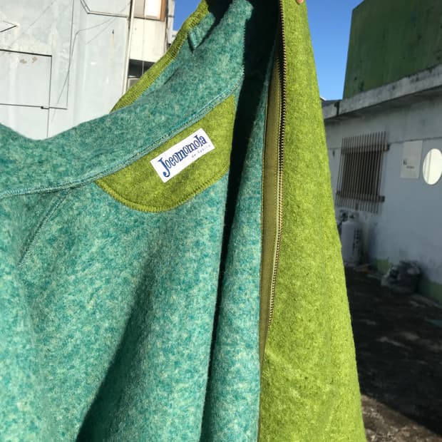 Jocomomola 그린 모시 지퍼 코트