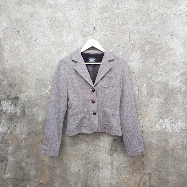 폴로 진스 헤링본 엘보 패치 싱글 재킷 S사이즈 