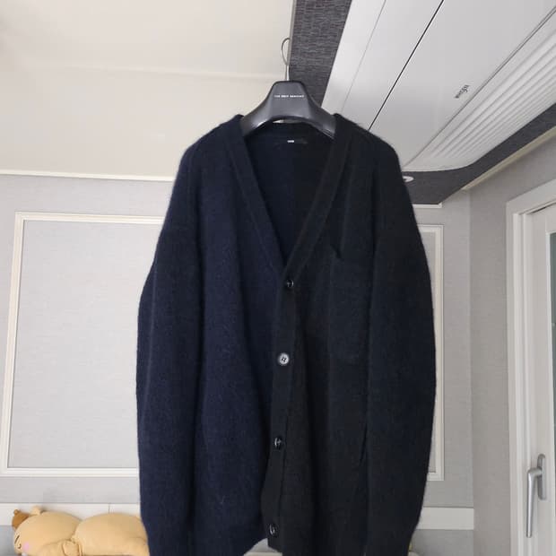 [거의 새것] 시스템옴므 모헤어 니트 가디건 오버핏 M