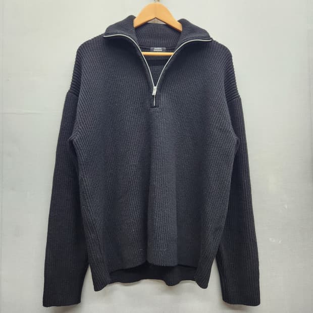 무신사스탠다드 풀 니트 반집업  XL