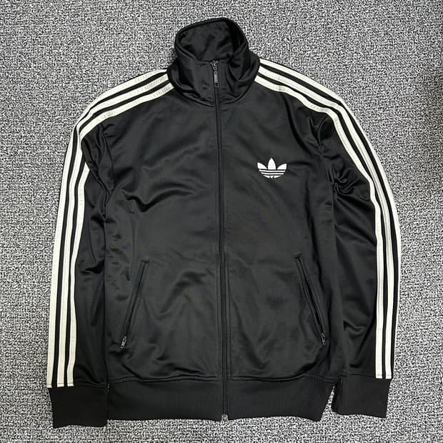 (100) 아디다스 블랙 검흰 파이어버드 져지 트랙탑