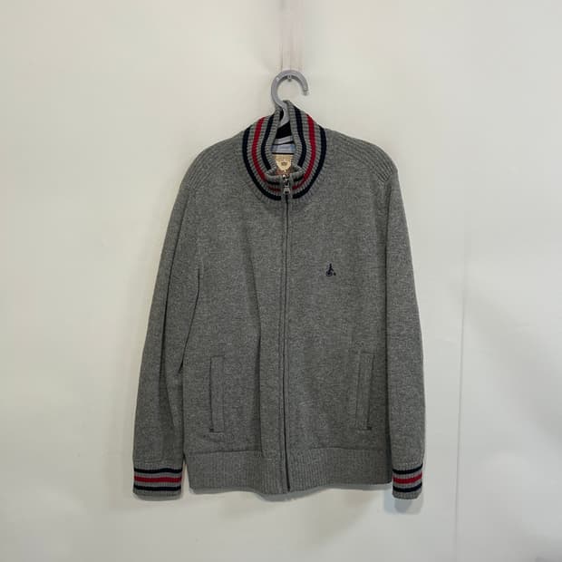 빈폴 남성 니트 집업 자켓 100