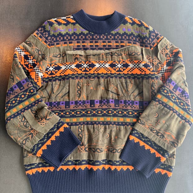 사카이 Sacai 페어아일 자카드 니트 3사이즈 (L-XL 남성가능)