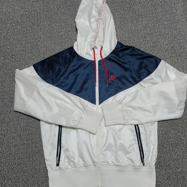 나이키 윈드러너 바람막이 S 네이비/화이트