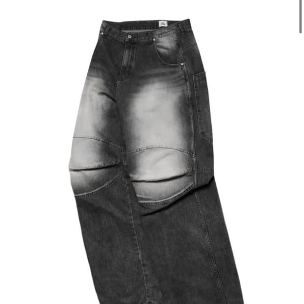 (M) MJD 3D KNEE 데님 블랙