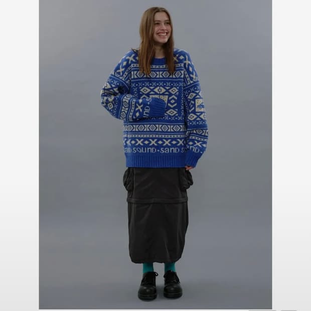 샌드사운드 카고 패딩 스커트 애쉬