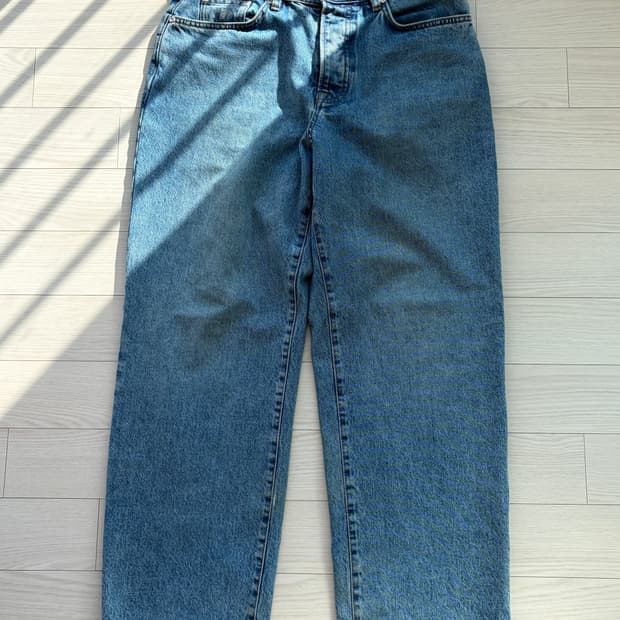 stussy 스투시 데님 빅올진 워시드 블루 30