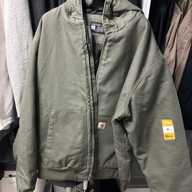 칼하트 액티브 자켓 J130 모스 XL 새상품