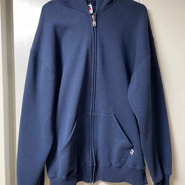 러셀 애슬레틱 후드집업 네이비 L