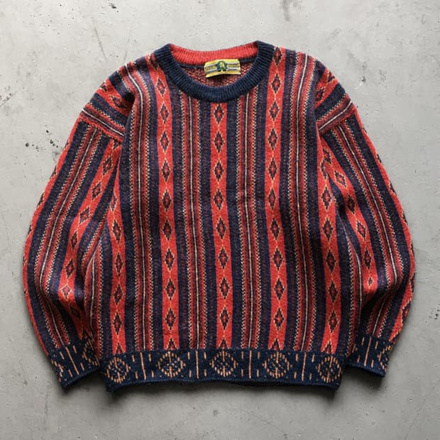 1990‘s Made In ITALY Navajo Cotton Knit