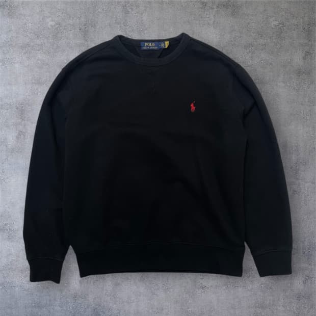 폴로 랄프로렌 블랙 포니자수 맨투맨 M