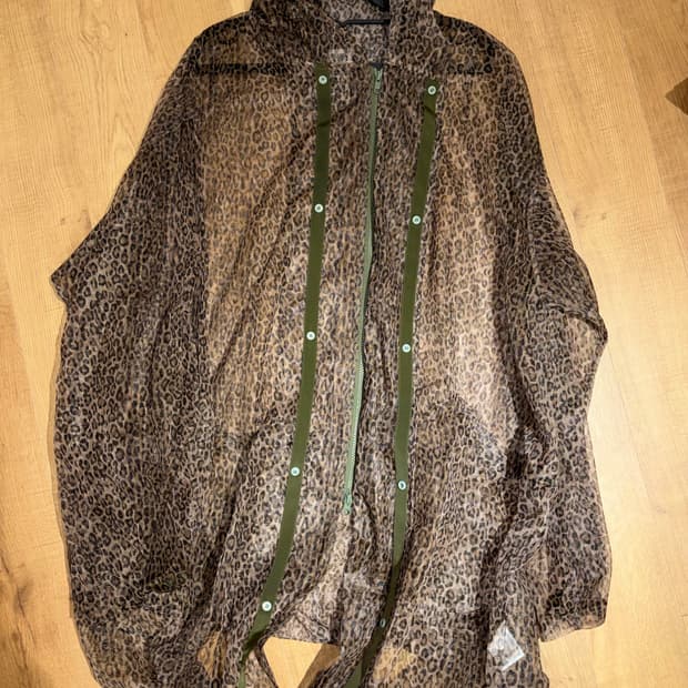 남이서팔 레오파드 시스루 롱자켓