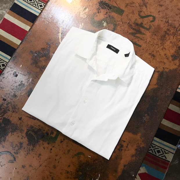 띠어리 화이트 코튼 드레스셔츠 와이셔츠 남성 105 사이즈