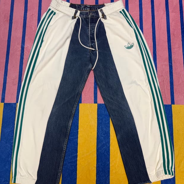 아디다스 X 리바이스 오버조깅진 커스텀팬츠