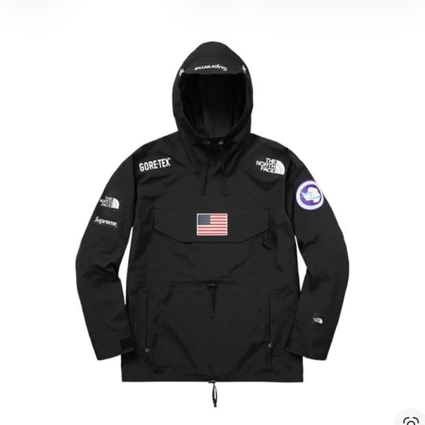 슈프림 노스페이스 안타티카 아노락 블랙 L