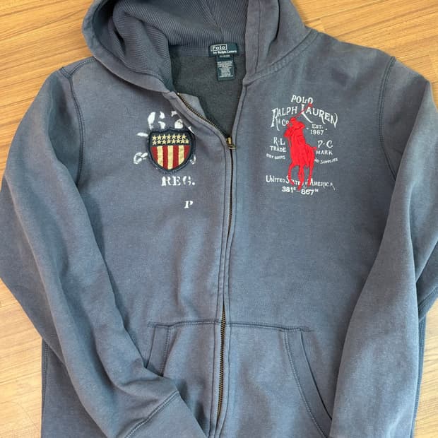 폴로 빅포니 후드집업