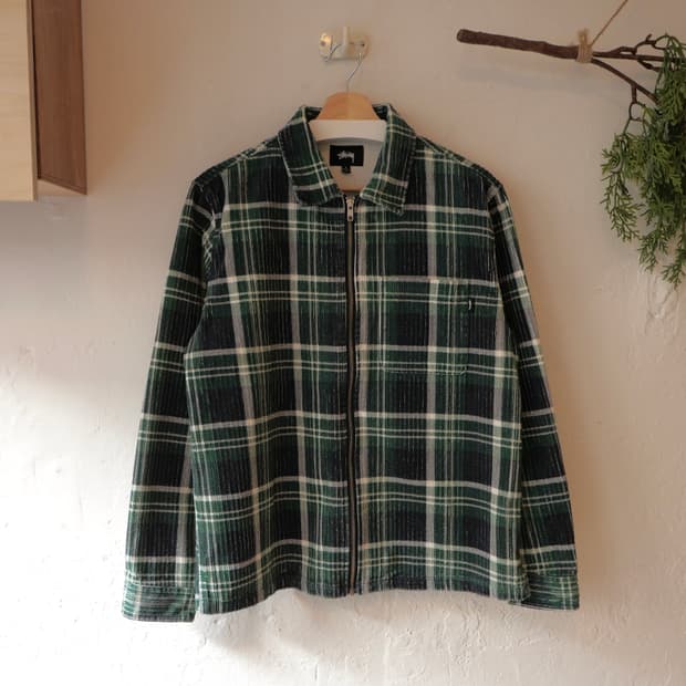 스투시 빅 웨일 집 셔츠 자켓