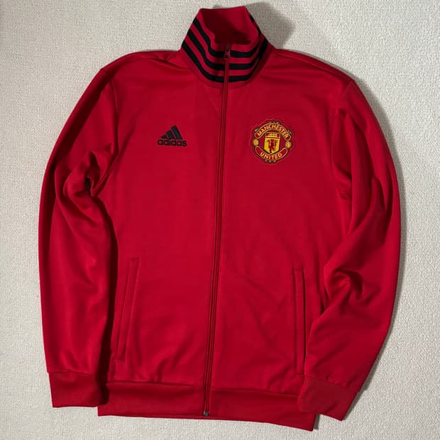 아디다스 맨체스터 유나이티드 맨유 레드 빨검 로고 져지
