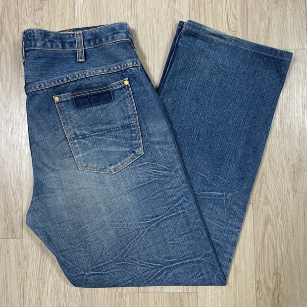 33) 40's 복각 랭글러 재팬 하드워싱 데님팬츠