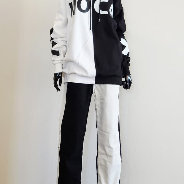 모카형 후드 맨투맨 