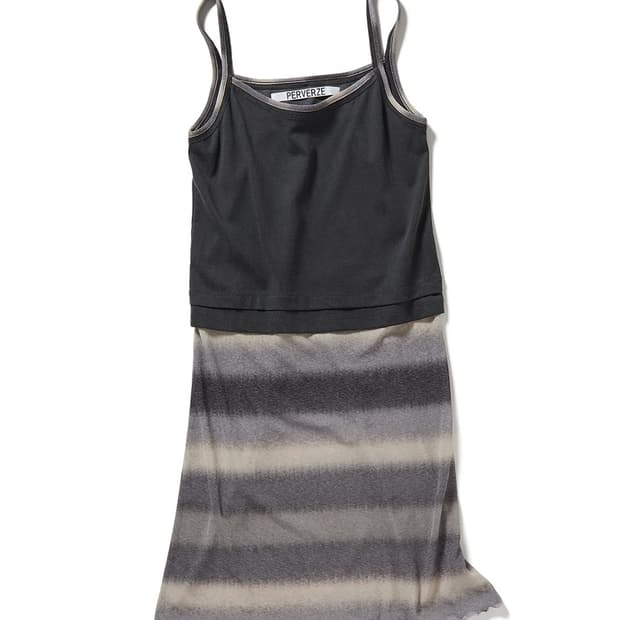 퍼버즈 perverze 콤바인드 스트랩 드레스