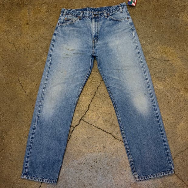 90s Made in USA 미국 빈티지 리바이스505 오렌지탭 청바지