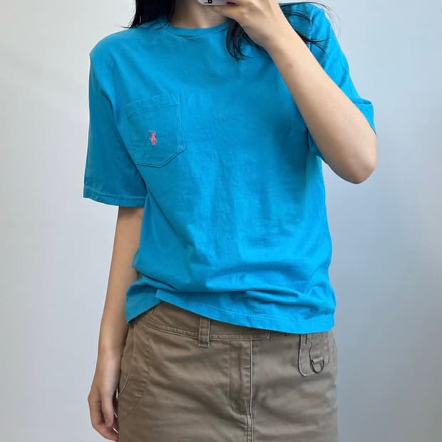 폴로 랄프로렌 포켓 반팔 티셔츠