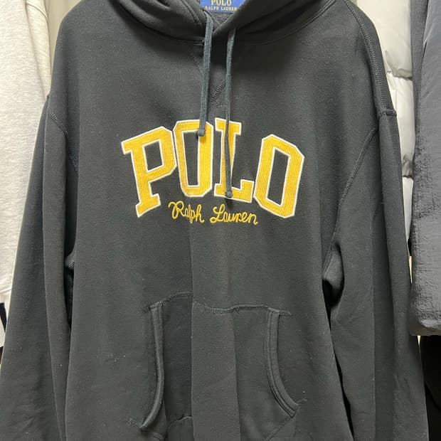 폴로 로고 후드티 xl