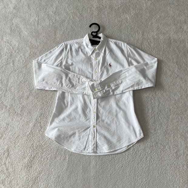 M 폴로 여성 화이트 옥스포스 셔츠 66