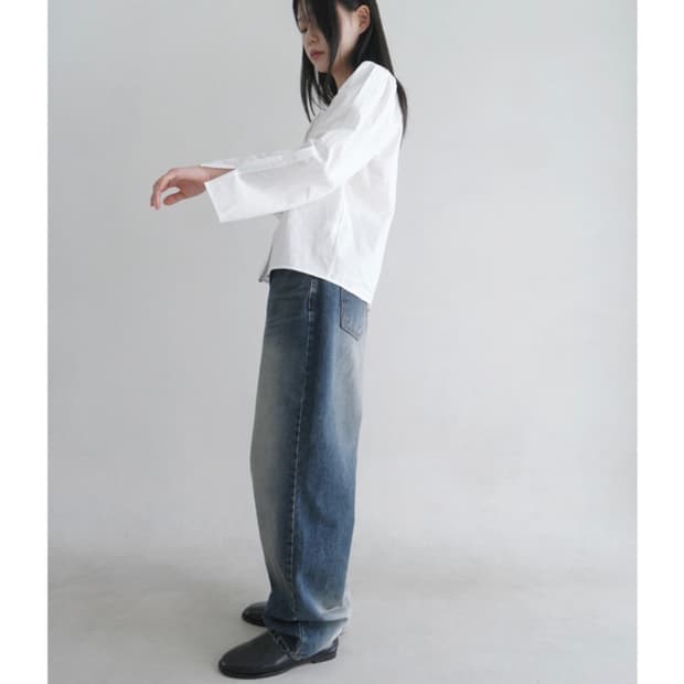 에프터먼데이 데님 rough vintage washing jean