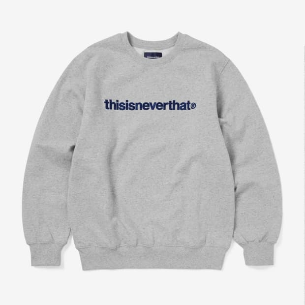 디스이즈네버댓 T-Logo 맨투맨 헤더 그레이 L