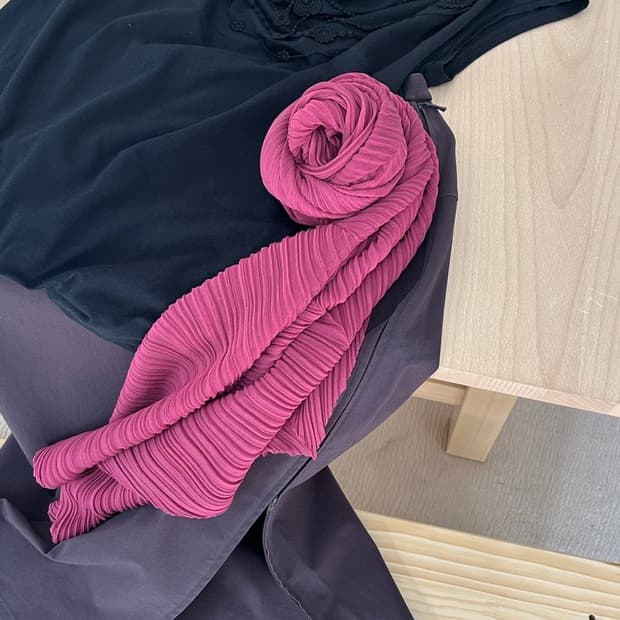 Issey Miyake Pleats Please scarf