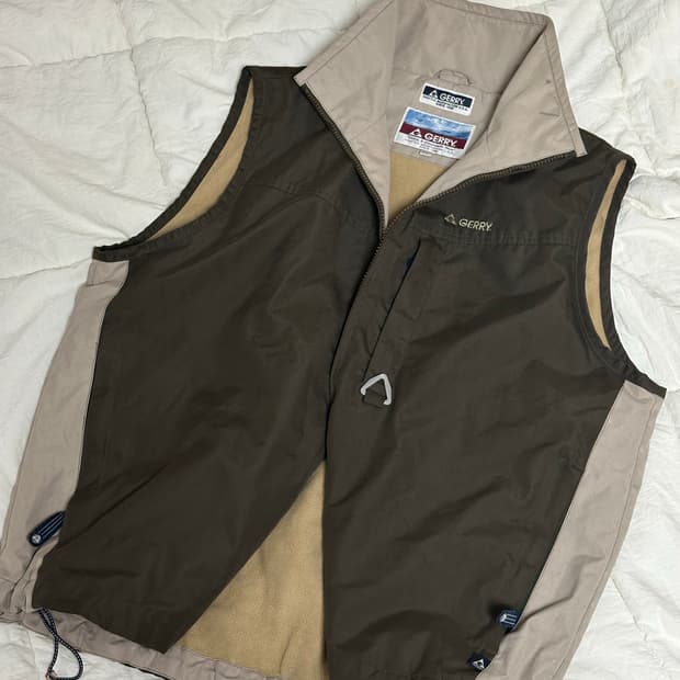 Gerry 미국 빈티지 조끼  베스트 카키 라지