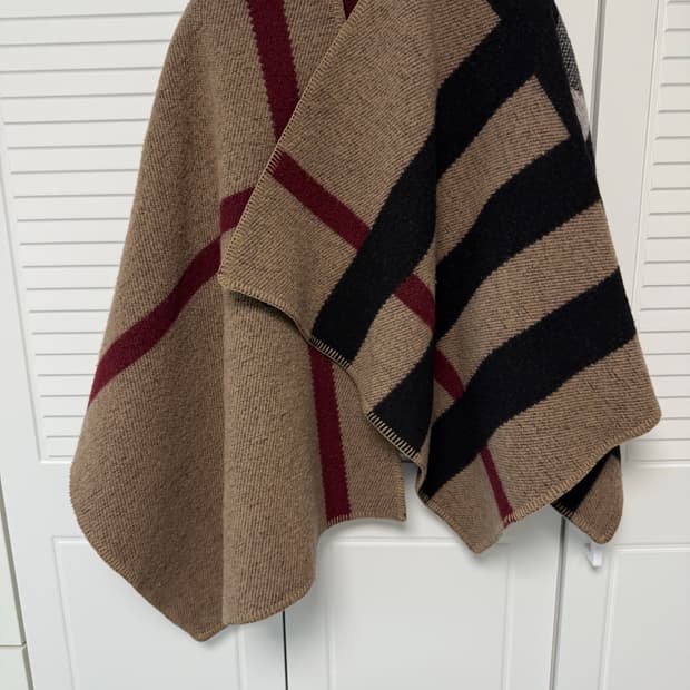 버버리 판초 케이프 