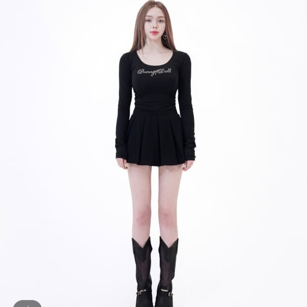 버니앤돌 쥬얼 티 롱 블랙