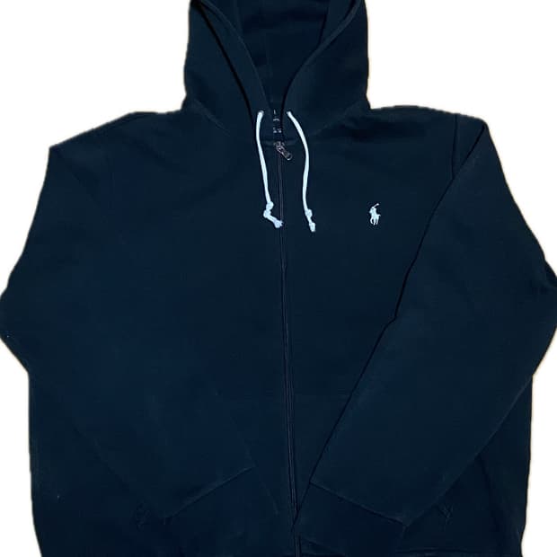 빈티지 폴로 랄프 로렌 집업 후디 black XL